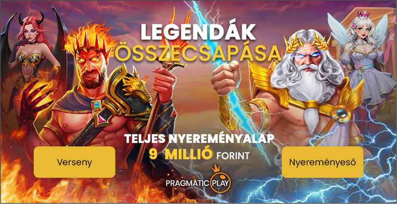 Legendák összecsapása – Teljes nyereményalap: 9 millió forint
