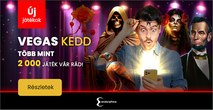Vegas Kedd – Több mint 2000 játék vár rád!